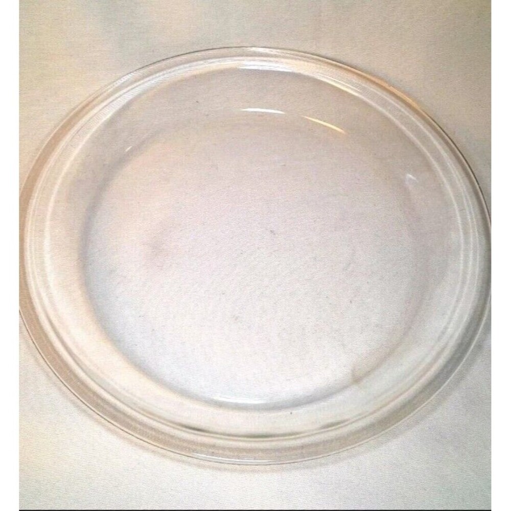 Vintage PYREX #210 DEEP Pie Plate 10.5" x 1 3/4" Clear Pie Dish w/Flat Rim, USA